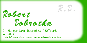 robert dobrotka business card